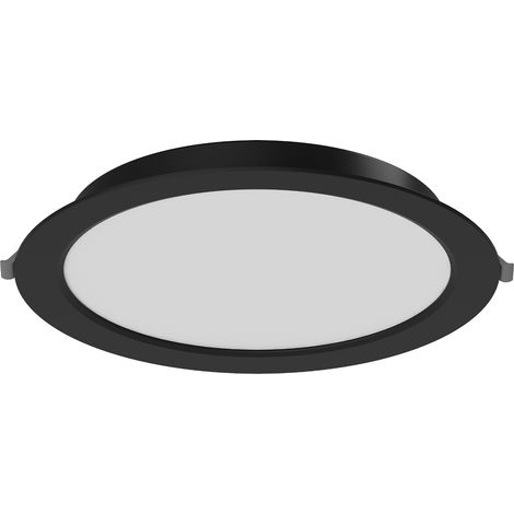Mexen LDRR panneau de plafond encastré LED Downlight, diamètre 22 cm, 18W, Froid - 6500K, 1440 lm, noir - L210-022-1865-70 (1/5)