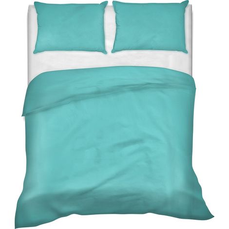 Lenzuolo letto sopra a casa vostra ,3 misure 100% puro cotone Made in Italy tinta unita Verde acqua - 1 Piazza