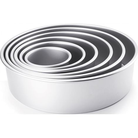 ibili Rundkuchenform 25 cm silber Aluminium