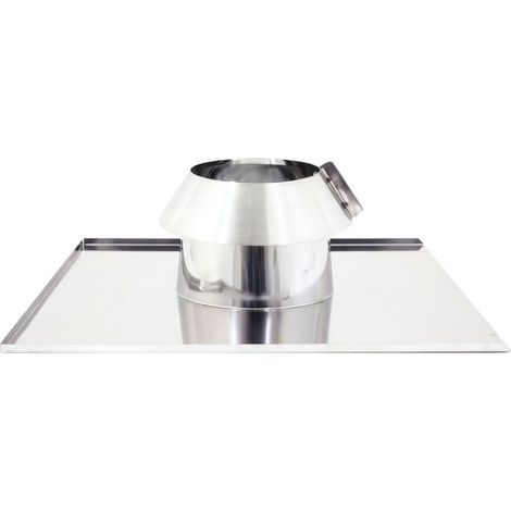 MAKA Faldale Piano con Collare Canna Fumaria Doppia Parete Inox Ø 80 mm (esterno 100) (1/5)