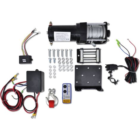 Argano elettrico da 12 V e 1360 kg per attrezzi da officina/garage 3402141