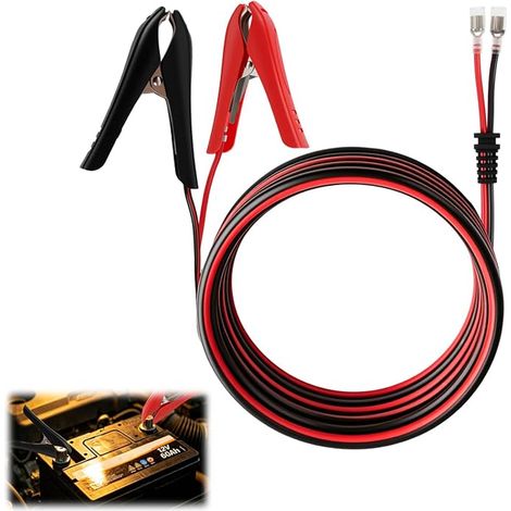1.8 m 18AWG 12V/24V Battery Cable Crocodile Clips, Crocodile Clip Cable Power Clip, SAE Line to Crocodile Clip, Crocodile Clips Quick Disconnect Cable (1/5)