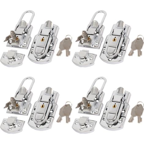 Boîte à outils Luftfahrtkoffer Loquets bascule Catch Hasp Locker 87mm Länge 8St. W Schlüssel (1/4)