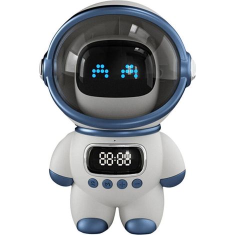 1 haut-parleur astronaute, Bluetooth 5.1 avec IA vocale, horloge numérique et veilleuse LED, cadeau d'anniversaire pour enfant ou ado (1/5)