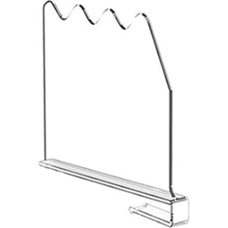 Séparateurs d'étagères en acrylique transparent réglables pour armoires et penderies (1/4)