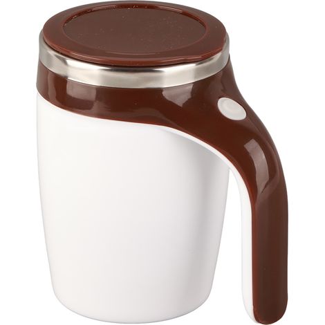 Tasse à café électrique auto-agitation 380ml, gobelet mélangeur magnétique en acier inoxydable, sans fil. (1/5)