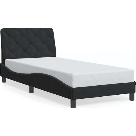 Maison Exclusive - Giroletto senza Materasso Nero 90x190 cm in Velluto (1/5)
