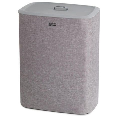 Cesta para la Separación de la Colada Joseph Joseph Tota, para Organizar la Ropa, 90 Litros, Material Duradero, Asas Ergonómicas, Diseño Moderno en Gris, Fácil de Limpiar. (1/4)