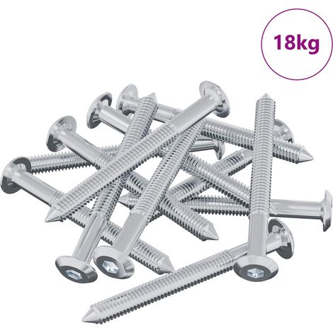 Vis 1600 pcs Argenté M6 x 60 mm Acier (1/5)