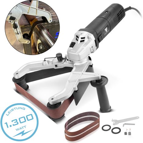 STAHLWERK Ponceuse à bande tubulaire RS-1300 ST avec 1.300 W et 1.100 - 3.200 tr/min (1/5)