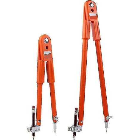 Professional compass for woodworking, large diameter adjustable compass for marking and scribing geometry (1/5)