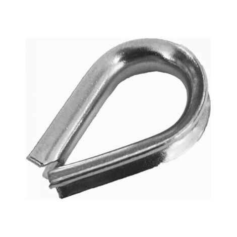 Terminal en forma de corazón de Edelstahl de 3mm, 1 unidad, anillo de protección de cuerda de alambre 304 (1/4)