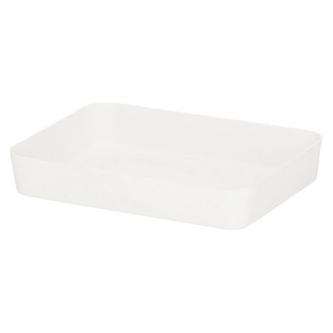 Organizzatore per cassetto 26x18cm multifunzionale, contenitore color crema