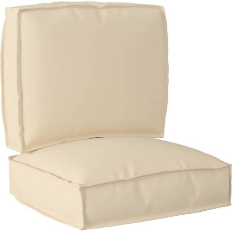 Palettenkissenset 2 pcs Beige Oxford-Stoff (1/4)