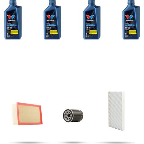 Kit tagliando 3 FILTRI e 4L OLIO compatibile con Ford Transit 2000 2.3 16v 107kw dal 2000 (1/5)