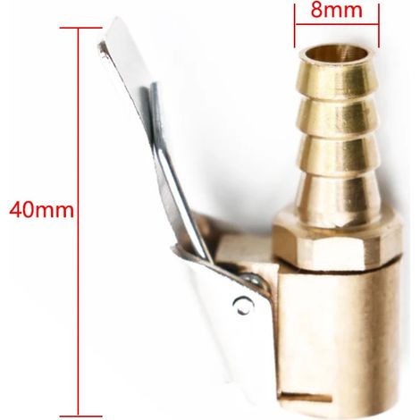 embout de pompe à pneu de voiture, valve de pneu, adaptateur de connexion de valve de gonfleur de pneu, accessoires de conversion d'embout à pince-AquaForge