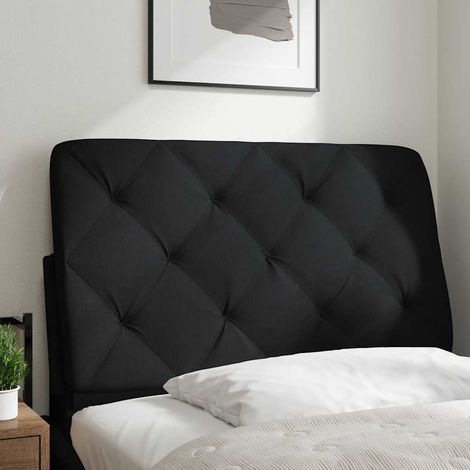 Maison Exclusive - Cuscino Testiera Nero 90 cm in Tessuto (1/5)