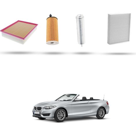 Kit Tagliando 4 filtri compatibile con Bmw Serie 2 (F23,F22,F87) 218d 105kw dal 2014 (1/5)