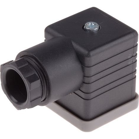 Connecteur de solénoïde, Femelle, 3P+E, Vis 10A, 250 V c.a., PG11 (1/2)