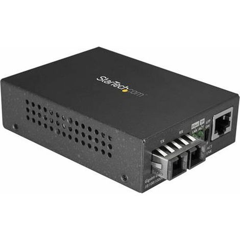 Startech MCMGBSCSM10 Convertidor multimedia negro fibra óptica (1/3)