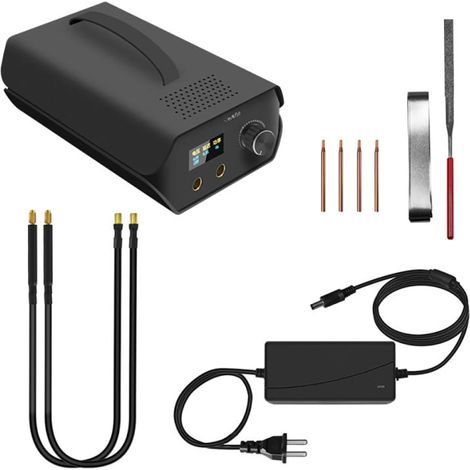 Machine à souder par points avec écran LCD – 120 niveaux réglables – Batterie lithium – Soude DIY nickel 0,2-0,3mm et inox 0,4mm (1/5)