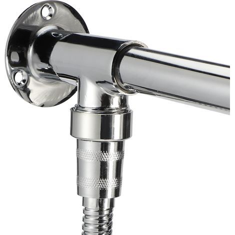Cabezal de ducha mural de acero inoxidable de 25 cm con rosca G1/2 - Accesorios de ducha tipo lluvia para baño (1/5)