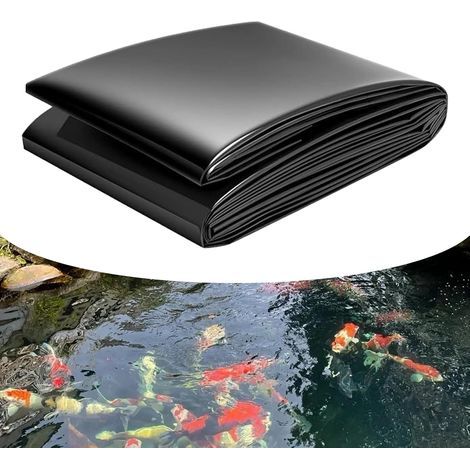PVC-Teichfolie, wasserdichte HDPE-Membran, reißfest, für Fischteiche, Springbrunnen und Gärten (1/5)
