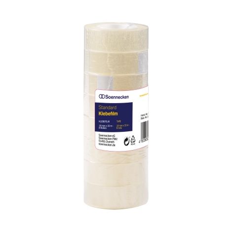 Soennecken Klebefilm 5847 19mmx33m transparent 8 St./Pack. (1/2)