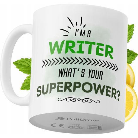 Lustige Kaffeetasse für Schriftsteller mit witzigem Textdesign – ideal für Geburtstage, Namenstage, Feiertage und besondere Anlässe. Hochwertige Tasse für Zuhause, Büro und Arbeit. Farbe: Weiß, 330 ml