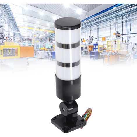 Feu de signalisation LED pliable à triple couche BERM® avec avertisseur sonore pour machines-outils industrielles (1/5)