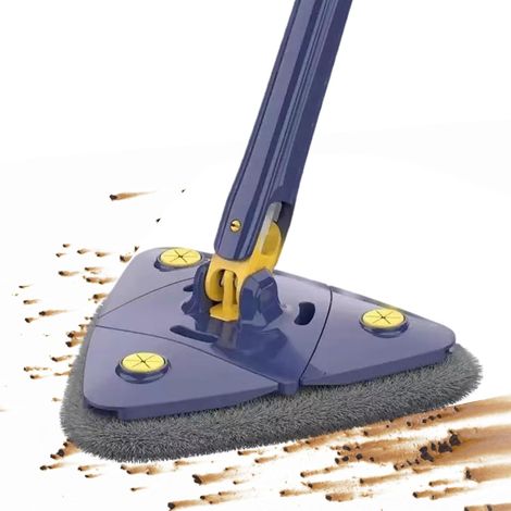 Balai Laveur Murs long manche brosse rotative multifonction nettoyage sec humide plafond angles fenêtres sols (1/5)