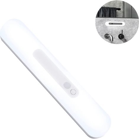 Lampe LED à induction de mouvement, rechargeable sans fil, magnétique, veilleuse intelligente pour armoire, placard de cuisine, ruban lumineux, interrupteur marche/arrêt automatique, détecteur de mouv (1/5)
