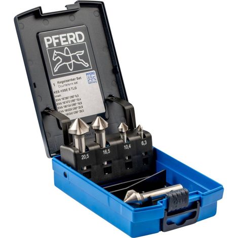 PFERD 25202156 E KES HSSE JEU DE FRAISES CONIQUES SET KES HSSE DIN 335 (1/2)