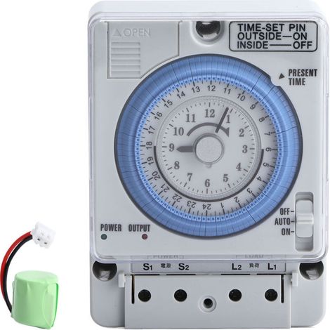 Zeitschaltuhr, 100V-240V Energiespar-Timer für Lampen, Klimaanlagen und Kaffeemaschinen (1/4)