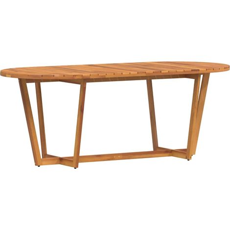 Maison Exclusive - Garten-Esstisch Oval 200x90x75 cm Massivholz A