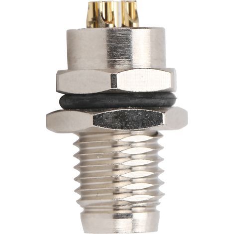 M8FP4-Nadelbuchse, 4-poliger M8-Stecker, IP67-Epoxidharzdichtung für die Rückwandmontage (1/5)
