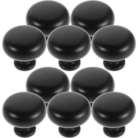 10-teiliges Set runder Schubladengriffe aus Aluminiumlegierung mit Schrauben für Schränke, Kleiderschränke, Kommoden, Schminktische, Vintage-Stil
