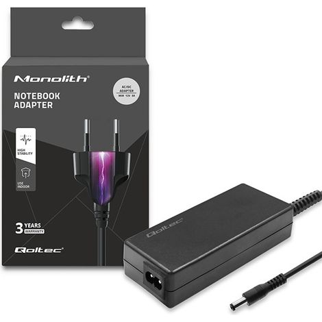 Alimentatore da tavolo Qoltec 36W  12V  3A  5.52.1 + cavo di alimentazione (1/5)