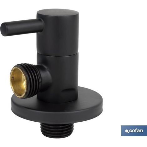 Valvola Ad Angolo 1/2 x 1/2 Modello Black Lux