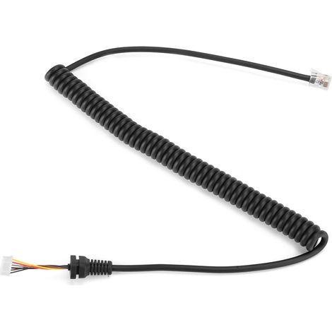 Câble microphone 6 broches pour autoradio YAESU FT-7900R FT-8900R et haut-parleur MH-48 (1/5)