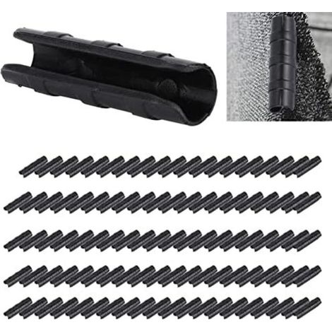 Clips pour Serre, 100 Pièces, Accessoires de Fixation en Noir, Matériel de Jardinage pour Installation de Serre (1/5)