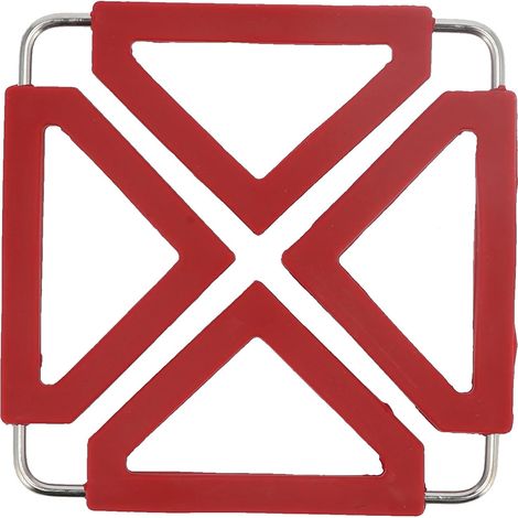 (Rouge)Dessous de Plats Chauds,Dessous de Plat en Silicone, sousVerres antidérapants, Tapis de séchage pour décoration de Cuisine et Accessoires