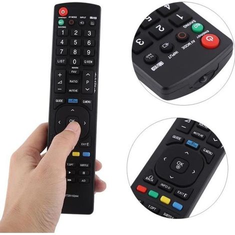Télécommande universelle de remplacement pour téléviseurs LG Smart LCD LED 32LV2530, 22LK330, 26LK330 et 32LK330 (1/4)