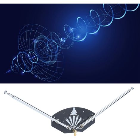 Antenne télescopique FM pour récepteur de télécommande à gain élevé d'imagerie satellitaire aéronautique (nuages) 75-360 MHz (1/5)