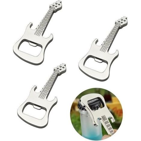 Ouvre-bouteille - Guitare - 3 of - Alloy of zinc - Portable and creative (1/4)