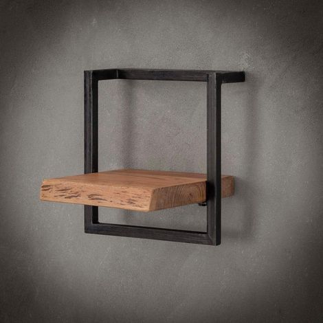Étagère murale en bois et métal 30cm ERNEST (1/5)