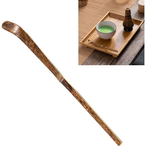 2 Pièces Fouet à Thé en Bambou Noir pour Matcha Japonais, Accessoire de Cuisine et Ustensile à Thé Vert en Poudre