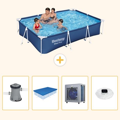 Bestway Bestway Steel Pro Rectangulaire - 300x201x66 cm - 5-pièces S175 (1/5)