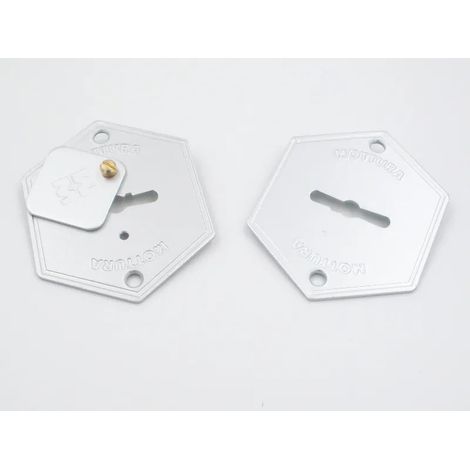 MOSTRINE MOTTURA 95.299 COPPIA ANODIZ.ARGENTO (1/2)
