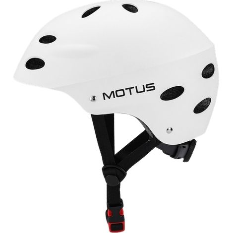 Casco da bici regolabile MOTUS HT-40 taglia L, colore bianco. (1/5)